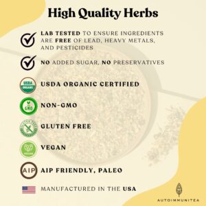 Digestive Tea Leaky Gut Blend by AutoimmuniTea Overall Digestive Support 15 Tea Bags