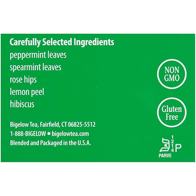 Bigelow Mint Medley Herbal Tea Bags 28 Teabags Pack of 1