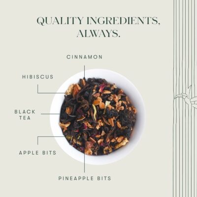 Luxmi estates Apple Cinnamon Black Tea 50 Tea Bags 100g 50 Cups Bulk Pack