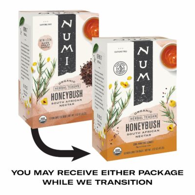 Numi Organic Honeybush Tea 18 TeaBags Sweet South African Herbal Tea