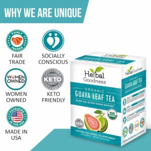 Guava Leaf Tea 24 Tea Bags 100% Organic Natural Guava Leaves Tea