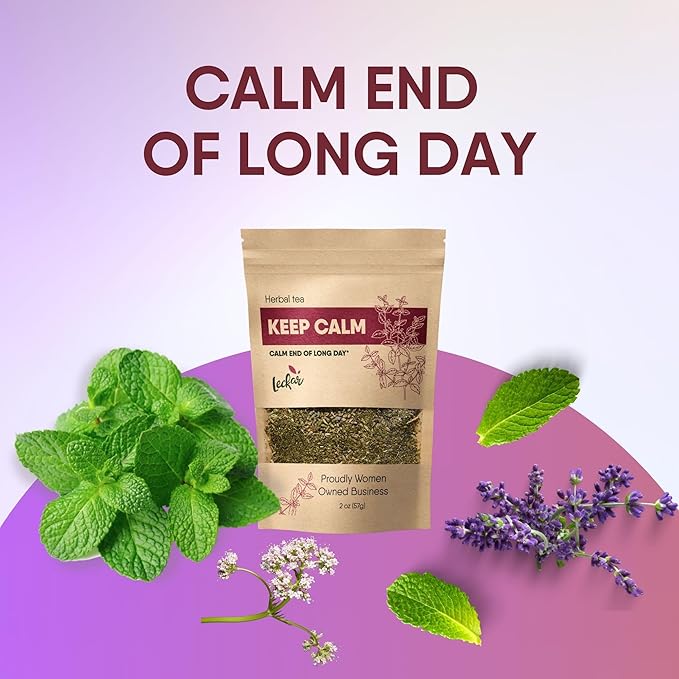 Organic Keep Calm Valerian Root Natural Stress Relief & Restful Sleep Aid