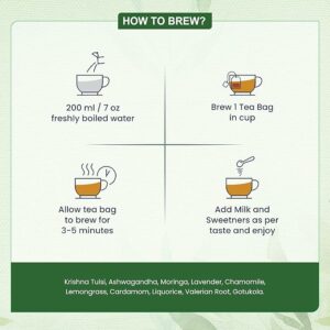 Dabri Sleep Easy Wellness Tea Bags 32 Pyramid Bags