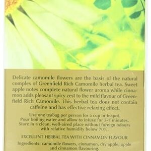 Greenfield Rich Camomile Herbal Tea Fruit & Herbal Collection 25 Teabags