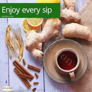 AlAttar Natural Drink Ginseng Cinnamon & Ginger Herbal Kosher Halal 20 Bag