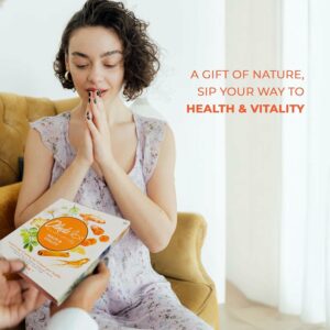 Olinda Health & Vitality Tea Gift Box Tea Samplers Organic Tea Bags 9 Vareity Pack Individually Wrapped 45 Tea Bags Pack of 1