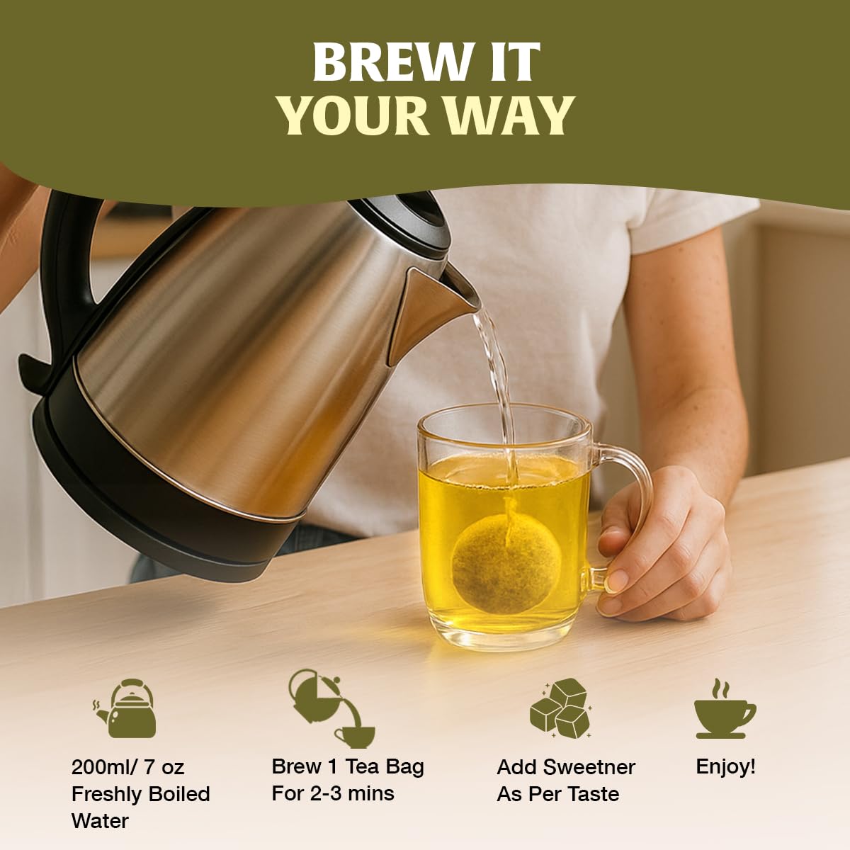 HANDPICK Fennel Seed Tea Bags 100 Count Naturally Support Digestion & Immune System Caffeine Free