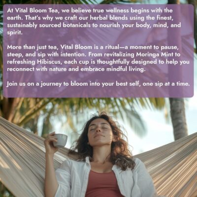 Vital Bloom 120 Tea Bags Lavender Tea Stress Relief Herbal Tea Caffeine Free Free Tongs Included