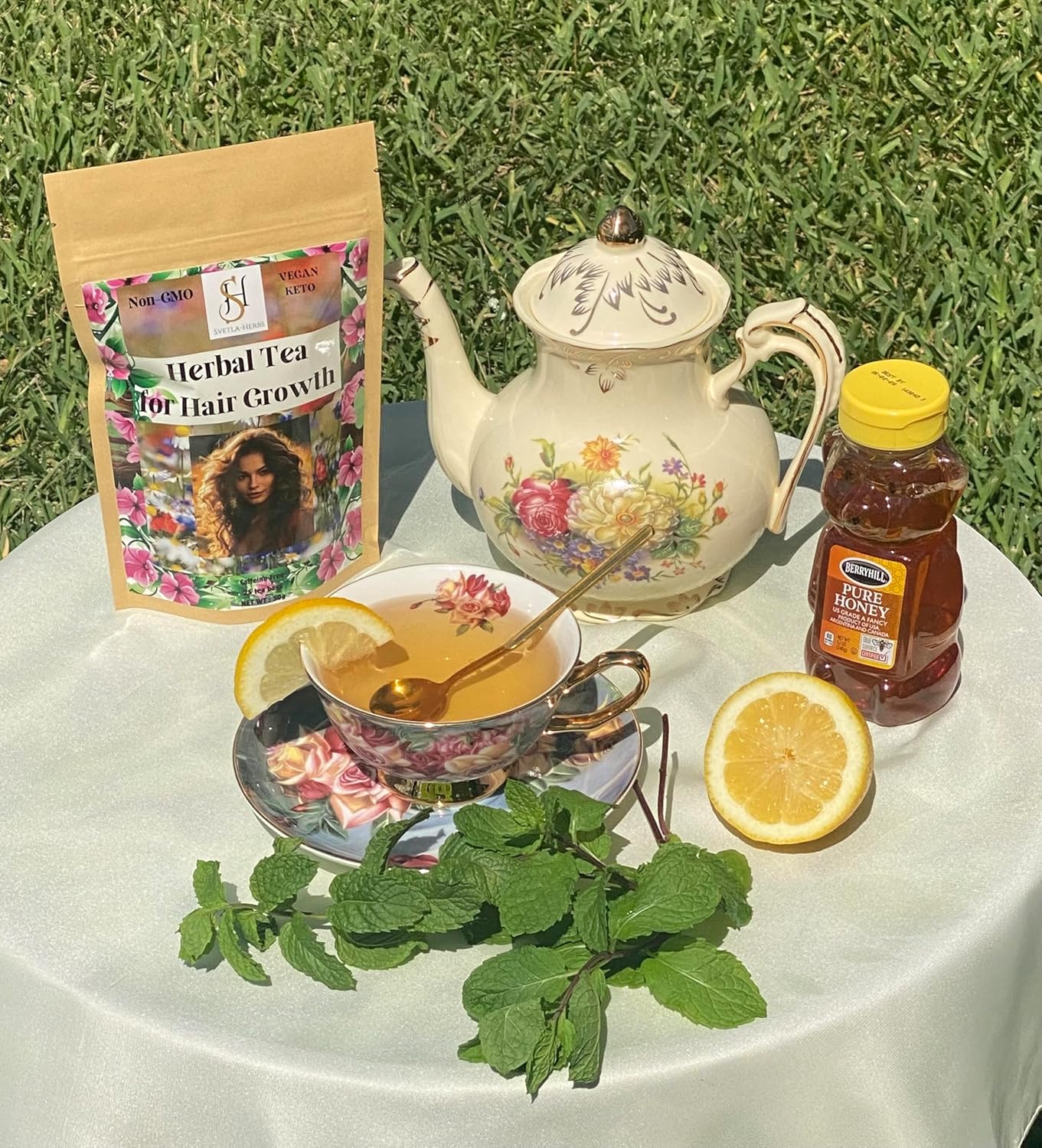 Advanced Herbal Hair Growth Tea Healthier Hair and Reduces Hair Thinning 25 Tea Bags