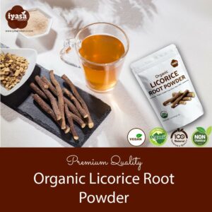 Organic Licorice Root Powder Mulethi Glycyrrhiza glabra 4 oz 113 gm