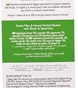 Ahmad Tea Herbal Tea Sweet Mint Fennel & Biotin Digest 20 Teabags