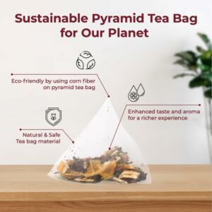 FOODHO Fruit Herbal Blend Functional Tea for Digestion with Orange 10 Teabags