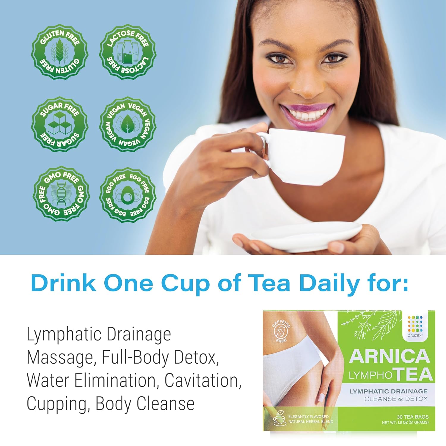 Bruizex Arnica Tea for Bruising and Swelling 30 Teabags