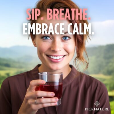 PICKNATURE Hibiscus Detox Cleanse Tea Freshly Picked from Thailand 60 tea bags