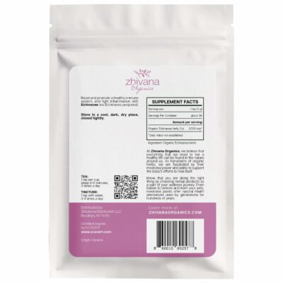 Echinacea Tea Organic 40 Tea Bags 100% Pure Natural Immunity Support Caffeine Free