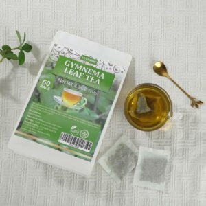 Premium 60 Gymnema Leaf Tea Bags Made with 100% Natural Gymnema Leaves for Diabetics