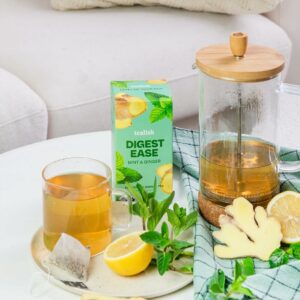 Tealish Organic Digest Ease Herbal Tea for Digestion and Bloating 12 Teabags