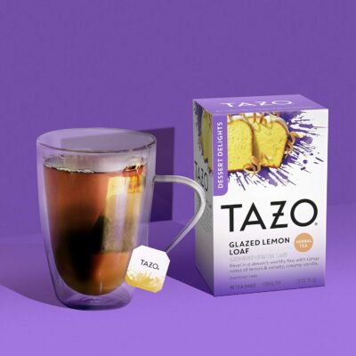 TAZO Glazed Lemon Loaf Dessert Delights Herbal Tea 15 Teabags
