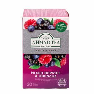 Ahmad Tea Herbal Tea Mixed Berries & Hibiscus Teabags 20 Teabags Pack of 1