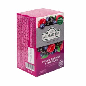 Ahmad Tea Herbal Tea Mixed Berries & Hibiscus Teabags 20 Teabags Pack of 1