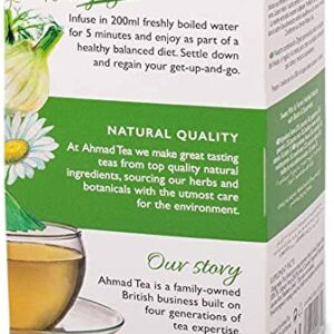 Ahmad Tea Herbal Tea Sweet Mint Fennel & Biotin 'Digest' Natural Benefits Teabags 20 Teabags Pack of 1
