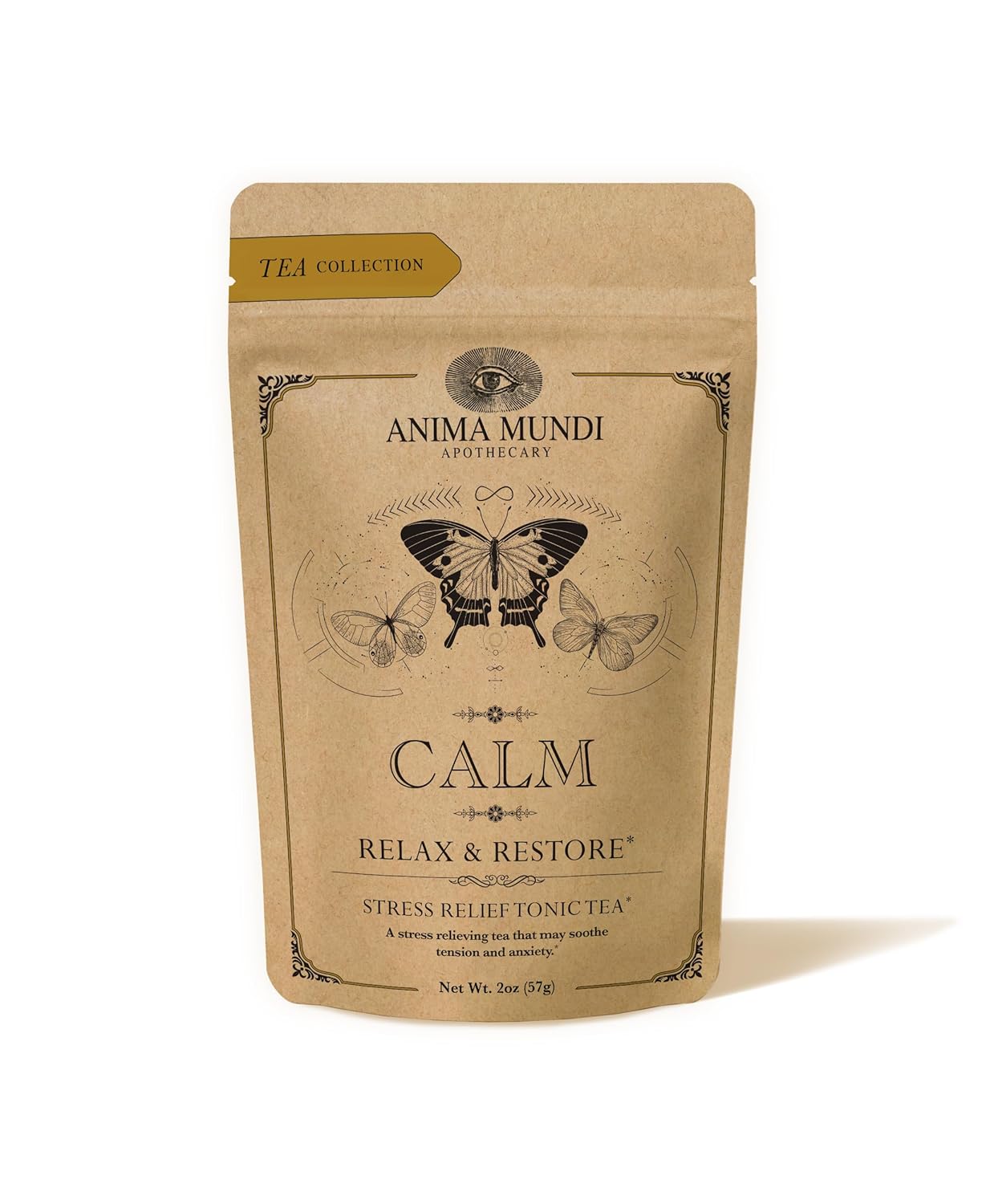 Anima Mundi Apothecary Calm Stress Relief Tonic Tea Loose Herbal Blend Tea 2oz 57g
