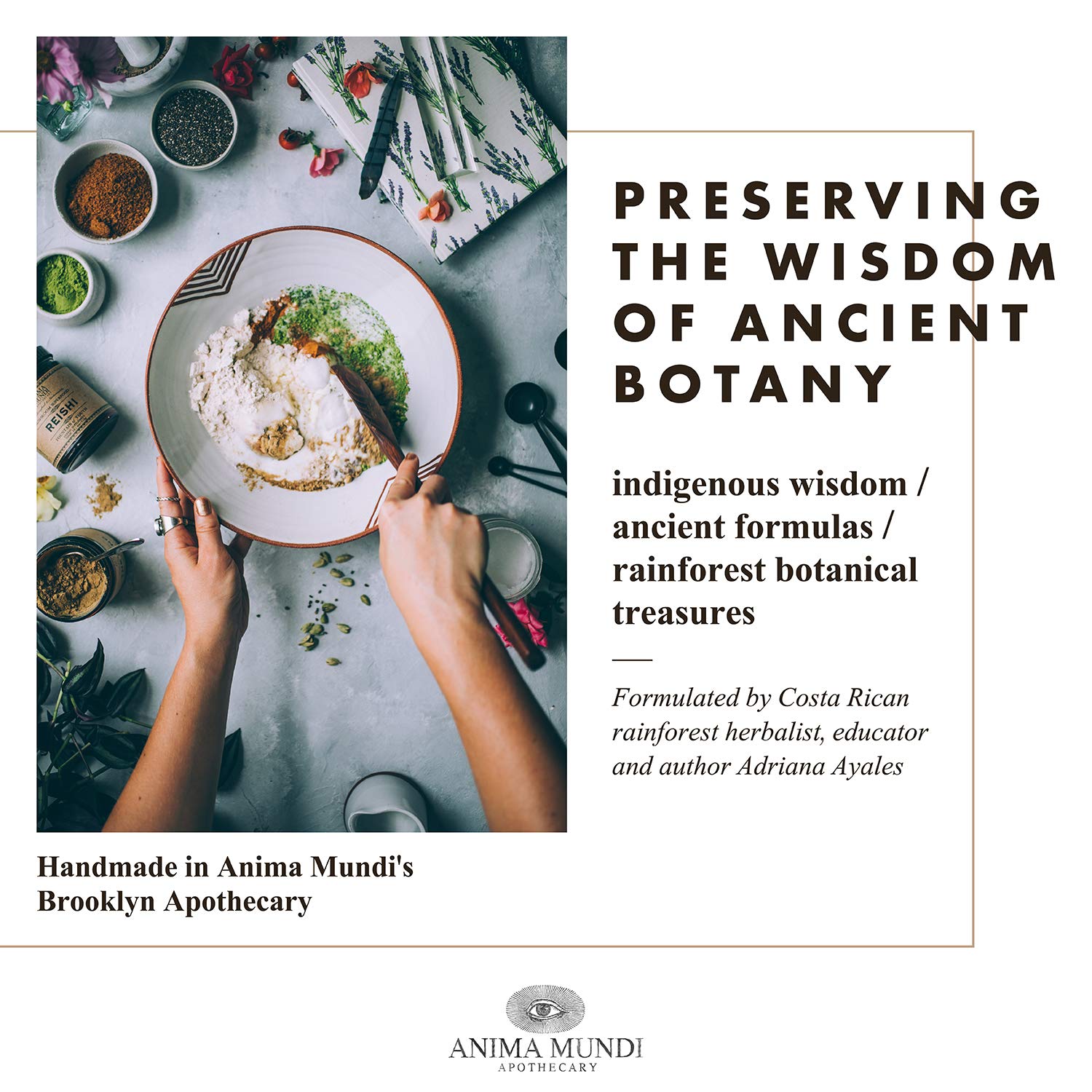 Anima Mundi Apothecary Calm Stress Relief Tonic Tea Loose Herbal Blend Tea 2oz 57g