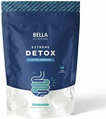 Bella All Natural Extreme Detox Tea Body Cleanse Colon Cleanser & Detox Natural Herbs 3.17 Ounce
