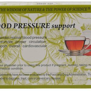 Blood Pressure Support Tea Natural Heart Health Aid 20 Tea Bags