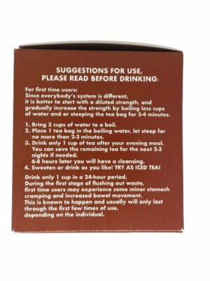 Cinnamon Detox Tea for Colon Cleanse Natural Herbal Tea for Women and Men No Caffeine