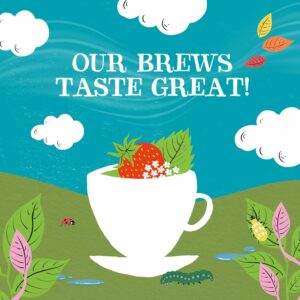 Clipper Tea Strawberry & Elderflower Herbal Tea Caffeine Free USDA Organic 50 Tea Bags