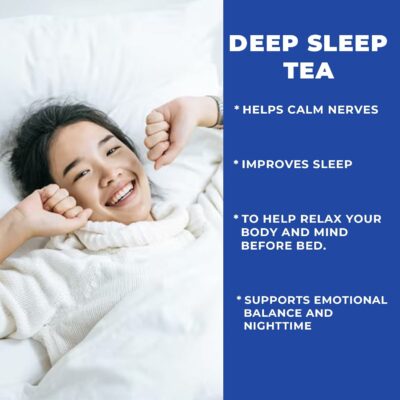 Deep Sleep Tea Caffeine Free Bedtime Herbal Tea for Relaxation & Stress Relief with Mulberry 30 Relaxing Tea Bags