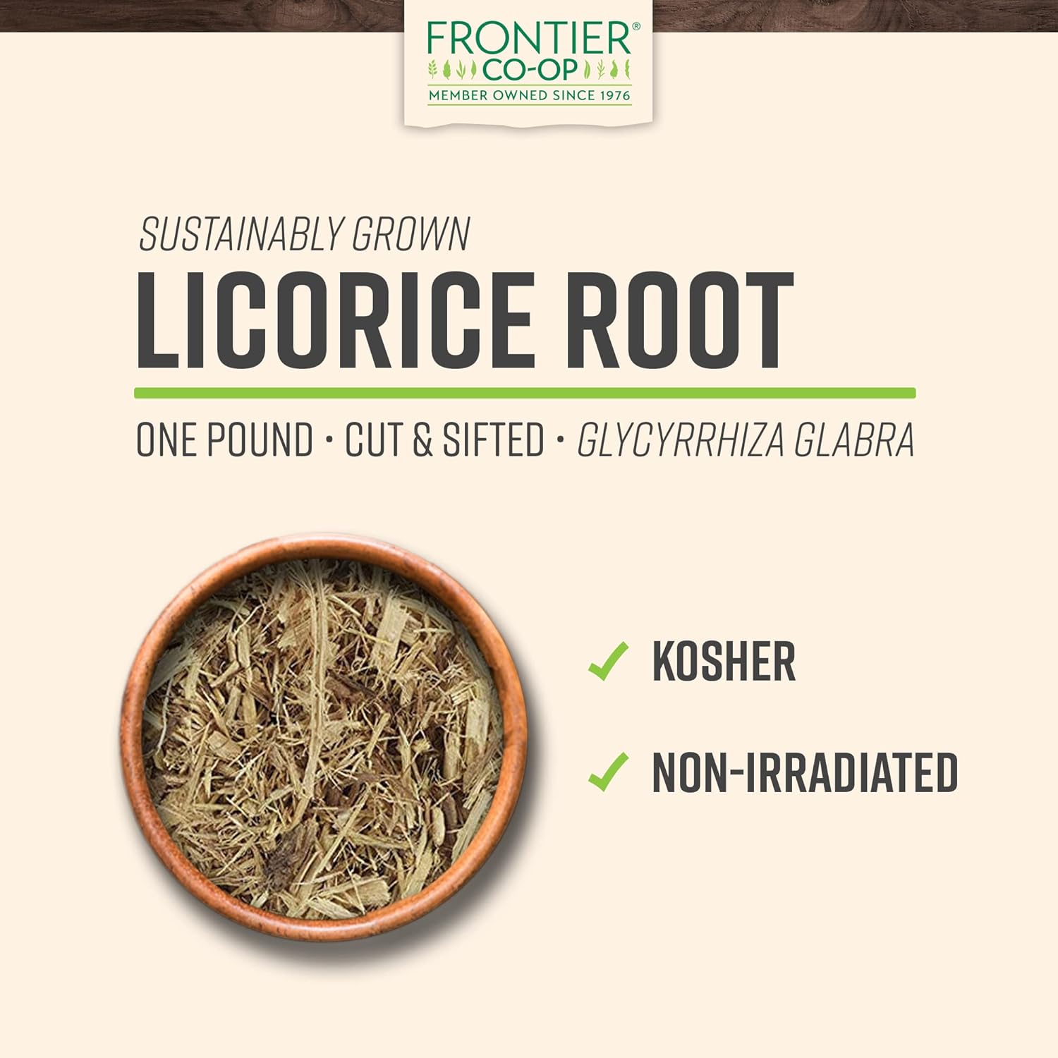 Frontier Co-op Cut & Sifted Licorice Root 1lb