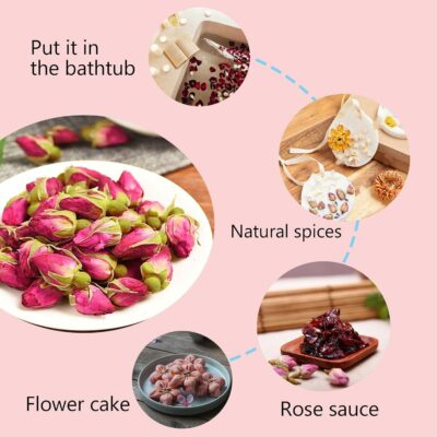 Generic Natural Rose Tea 2.46 oz 70 g 20PS Tea Bags Caffeine