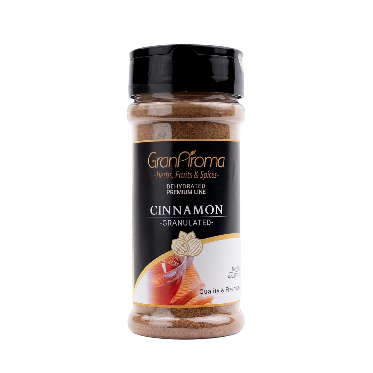 GranAroma Cinnamon Tea Cut Aromatic Freshly Sourced All Natural Spices for Soothing Herbal Tea 4 Ounce