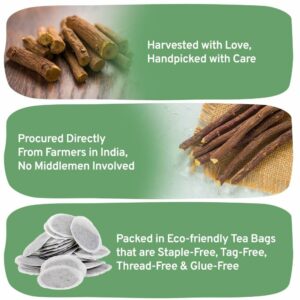 HANDPICK Licorice Root Tea Bags 50 Count 2gtea bag Licorice Tea Caffeine Free