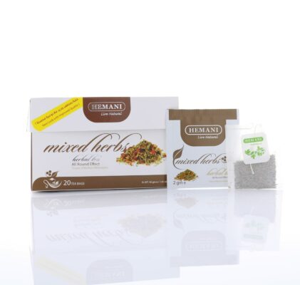HEMANI Herbal Tea Mix Herbs 20 Tea Bags in Box