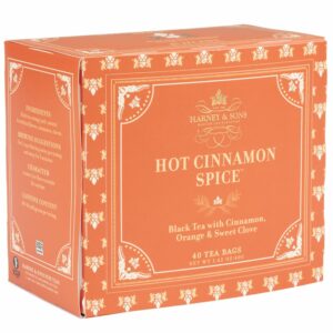 Harney & Sons Hot Cinnamon Spice Tea 40 Tea Bag Box