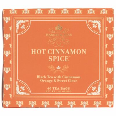 Harney & Sons Hot Cinnamon Spice Tea 40 Tea Bag Box
