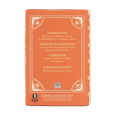 Harney & Sons Hot Cinnamon Spice Tea 40 Tea Bag Box