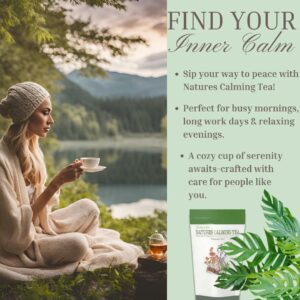 Herbal Calming Tea Chamomile Lavender & Ashwagandha for Stress Relief & Relaxation