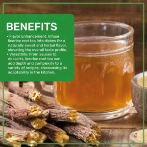 Jiva Organics Organic Licorice Root Tea Cut & Sifted Bulk 1 Pound Kraft Bag