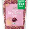 Jiva USDA Organic Dried Red Rose Petals 6 Oz 170g Large Bag