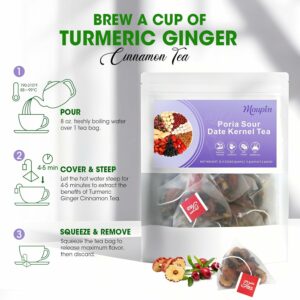 MQUPIN Sleeping Herbal Tea Natural Sleep Support Stress Relief & Calming Herbal Blend Caffeine Free 12 Teabags