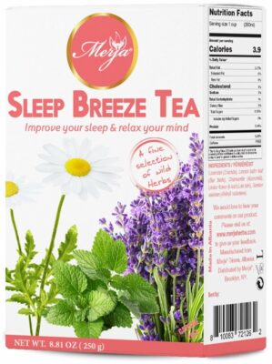 Merja Herbs Sleep Breeze Tea 250g Caffeine Free for Sleep & Memory Boost Stress Relief Tea