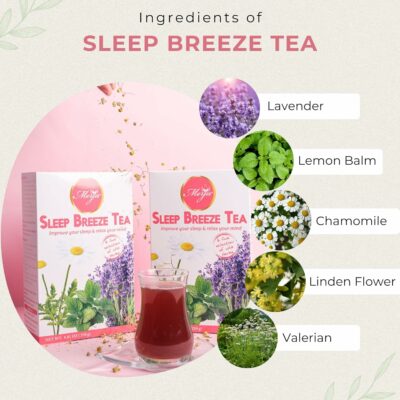 Merja Herbs Sleep Breeze Tea 250g Caffeine Free for Sleep & Memory Boost Stress Relief Tea