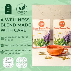 Merja Herbs Sleep Breeze Tea 250g Caffeine Free for Sleep & Memory Boost Stress Relief Tea