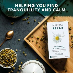 Nutra Tea NUTRARELAX Sleep Tea Stress Relief Tea Calming Teas 40 Individually Wrapped Bags Pack of 2
