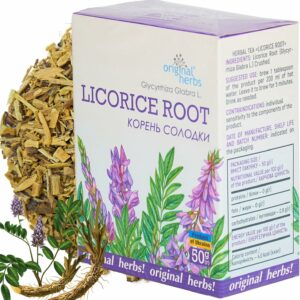 Original Herbs Licorice Root Tea Glycyrrhiza GLABRA 50g 1.76 oz Wild Crafted Tea