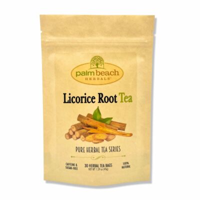 Palm Beach Medicinal Herbs Licorice Root Tea Pure Herbal Tea Series 30 Teabags